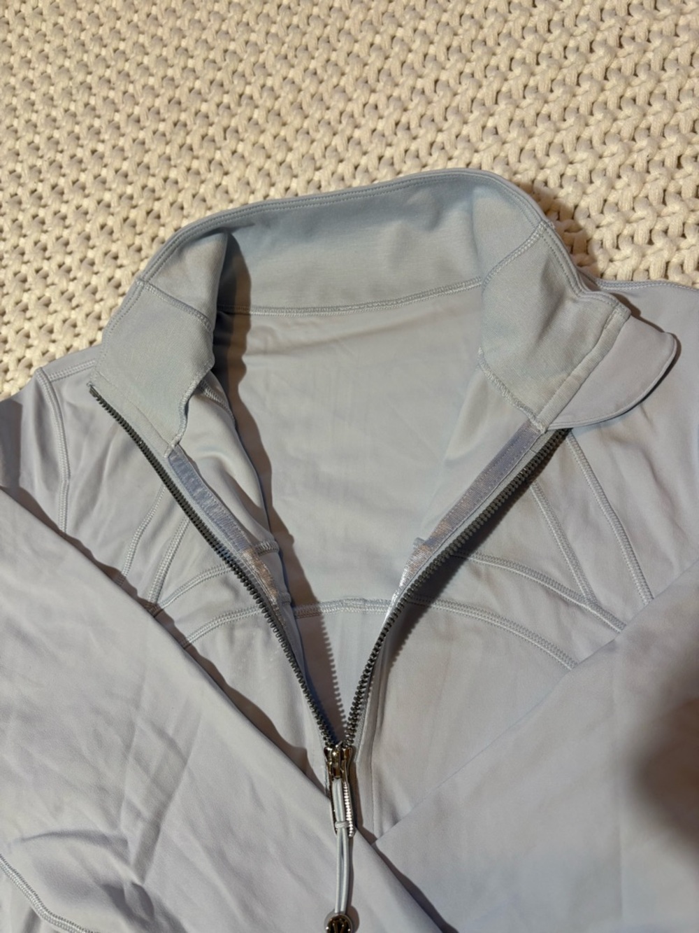 lululemon starch blue define cropped jacket nulu size 8 - Picture 5 of 12